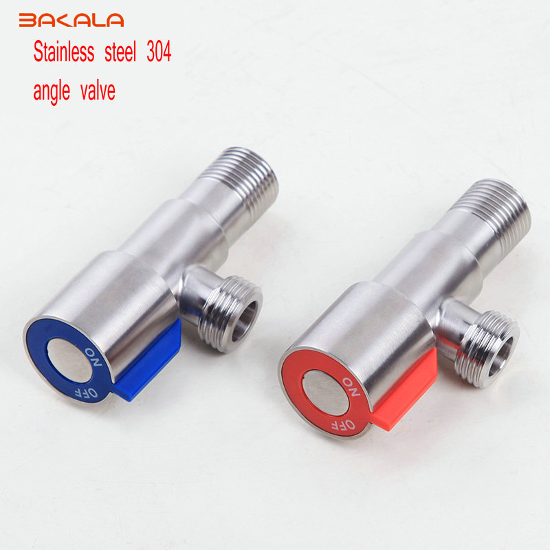 sus 304 stainless steel kitchen bathroom accessories angle valve for toilet / sink / basin / water heater angle valves