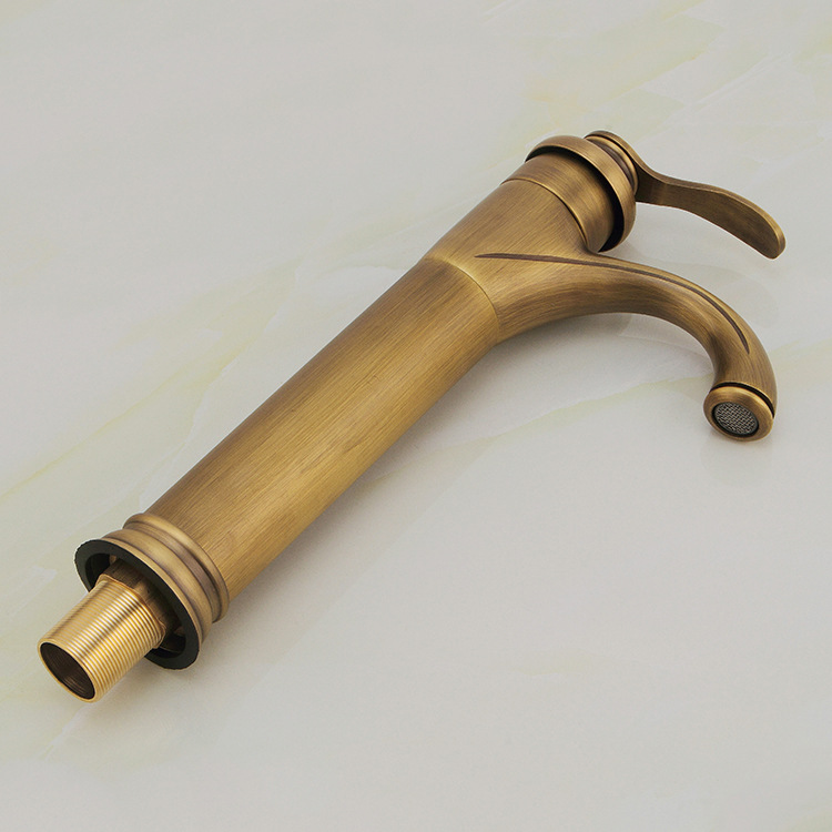 vintage style antique faucet bronze tall bathroom faucets sink brass finish washbasin mixer tap dona4038