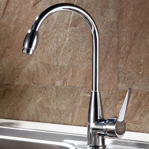 zinc alloy kitchen faucet with contemporary polished chrome kitchen sink mixer taps