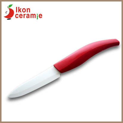 China Ceramic Knives,5 inch 100% Zirconia Ikon Ceramic Fruit Knife.(AJ-5001W-AR)