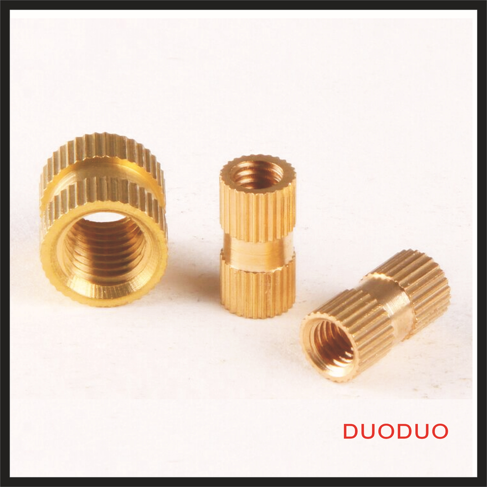 200pcs m4 x 12mm x od 6mm injection molding brass knurled thread inserts nuts