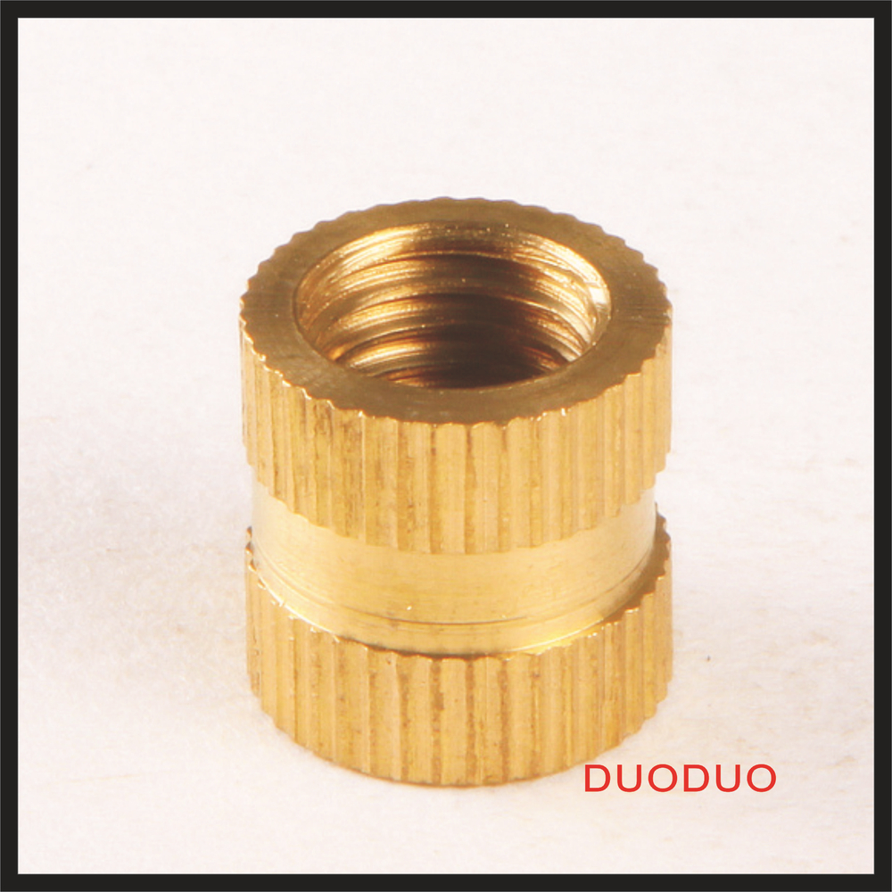 200pcs m4 x 12mm x od 6mm injection molding brass knurled thread inserts nuts