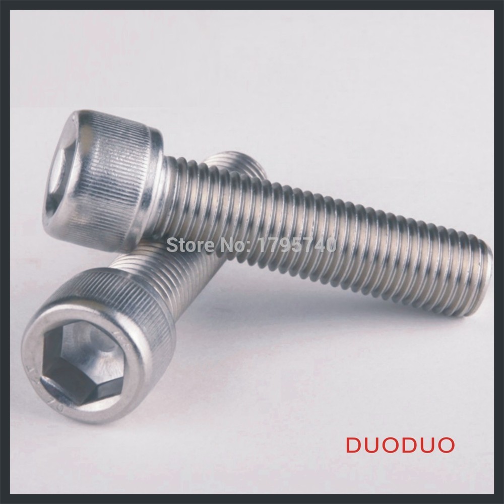 5pc din912 m12 x 45 screw stainless steel a2 hexagon hex socket head cap screws