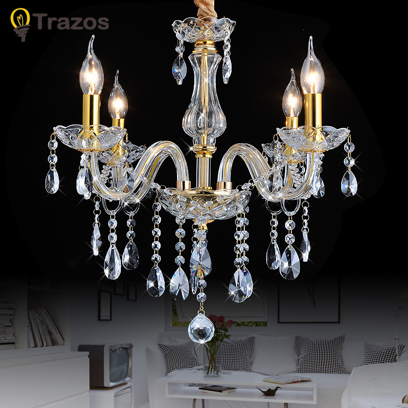 modern crystal chandelier k9 crystal 110~240v lustres de cristal chandelier for living room or bedroom lighting lustre para sala