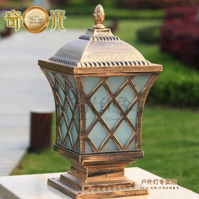 outdoor led wall light pillar lamp column head door light garden wall fence lighting aluminum die casting outdoor lamp