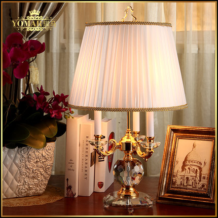 Modern Europe Quality Crystal Desk Lamp Lighting Bedroom