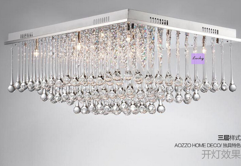 crystal chandelier light fixture simple ceiling chandelier lights led light source