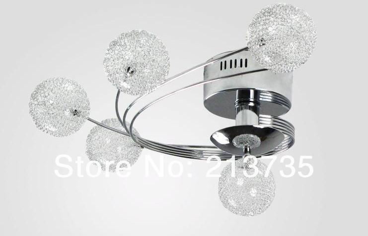 most popular style ball design contemporary iron chandelier for living room l75* w45cm led version