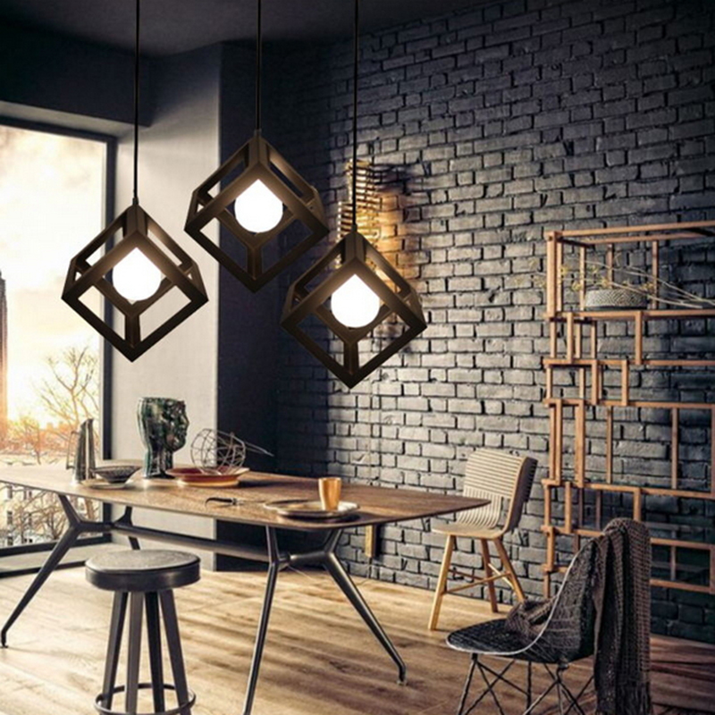 nordic led vintage pendant light for dining room modern edison lamp kitchen lights fixtures industrial luminaire lighting