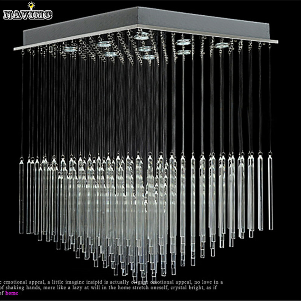 contemporary led crystal ceiling lights curtain wave hallway flush mount ceiling lamps large staircase lighting fixture el