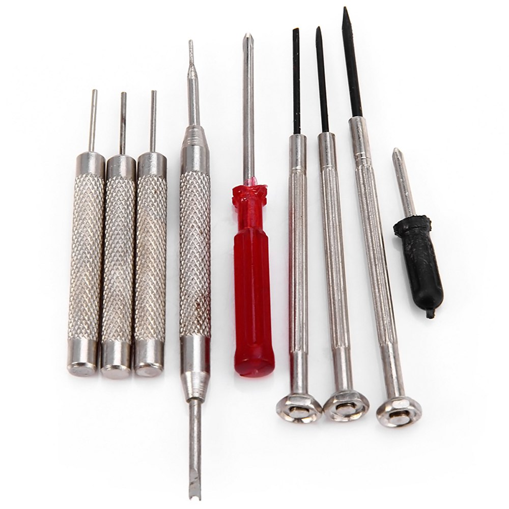 16pcs watch repair tool kit watchmaker tools set with screwdriver plier tweezer hammer