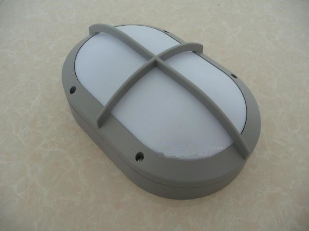 220 * 135 * 65mm oval opal acrylic cover cross moisture-proof lights oval aluminum die casting cover with e27 base wall light