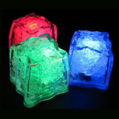 50 pieces led ice light, water submersible led ice cubes light for wedding party celebration bar ice bucket decoration