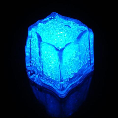 50 pieces led ice light, water submersible led ice cubes light for wedding party celebration bar ice bucket decoration