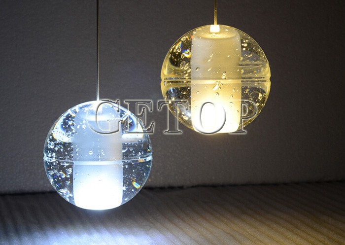 best price 1pcs crystal chandelier magic crystal ball lustres de cristal pendents meteor shower crysal lamp