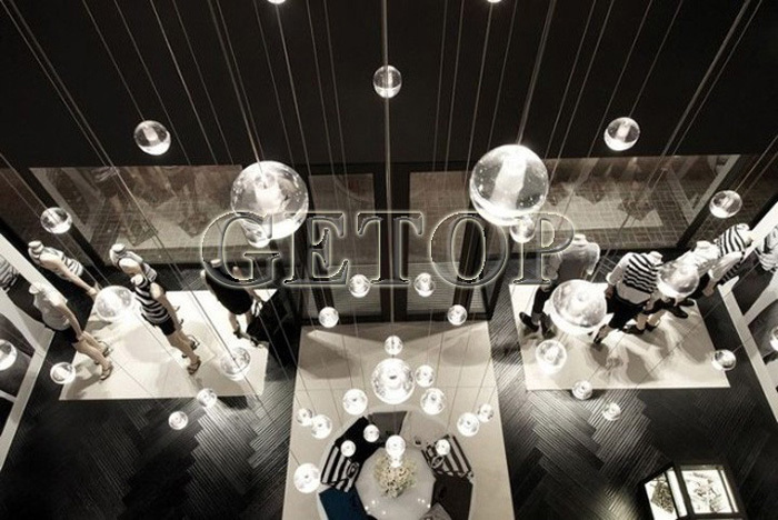 best price 1pcs crystal chandelier magic crystal ball lustres de cristal pendents meteor shower crysal lamp