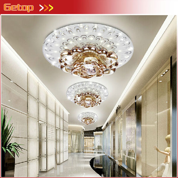 best price 1pcs modern led crystal aisle lights entrance corridor lights crystal ceiling lights bedroom balcony foyer lighting