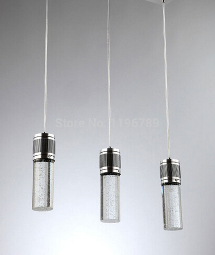 best price 3pc/set lighting crystal lamp modern brief led pendant lamp creative crystal pendant lamp bar light