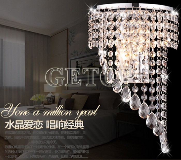 best price bedroom k9 crystal wall lights wall sconce hallway lights e14 led crystal wall lamp lustres de cristal lighting