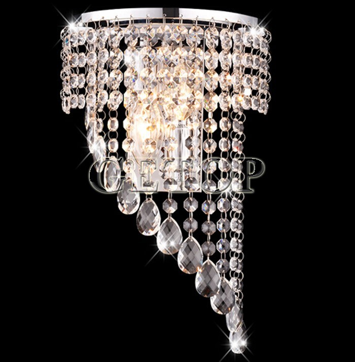 best price bedroom k9 crystal wall lights wall sconce hallway lights e14 led crystal wall lamp lustres de cristal lighting