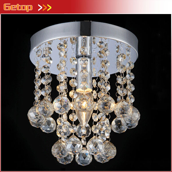 best price chandelier entrance hall balcony aisle corridor lights creative round crystal lamp d15/20/25/30/35cm optional