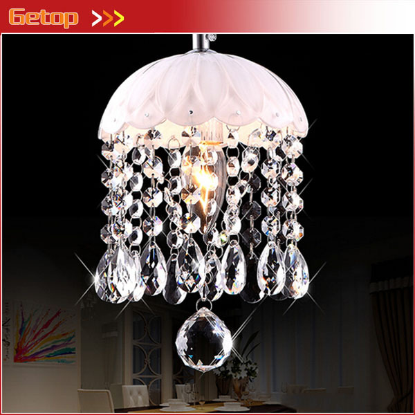 best price crystal chandelier lighting living room aisle balcony entrance crystal lamp white restaurant ceiling lamp d15xh22cm