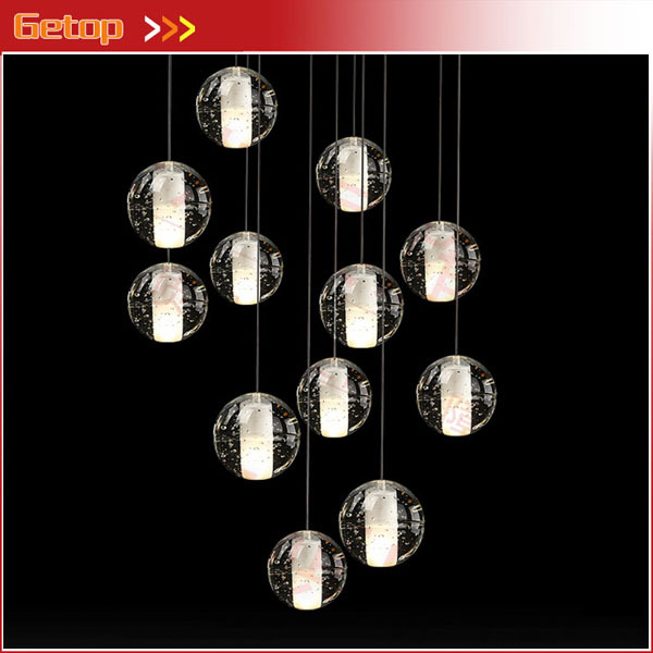 best price crystal chandelier magic crystal ball meteor chandelier light fixtures lustres de cristal lustres pendents 14lights