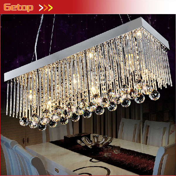 best price crystal chandeliers restaurant pendant lamp rectangle k9 crystal ceiling lamp fixture modern led lighting