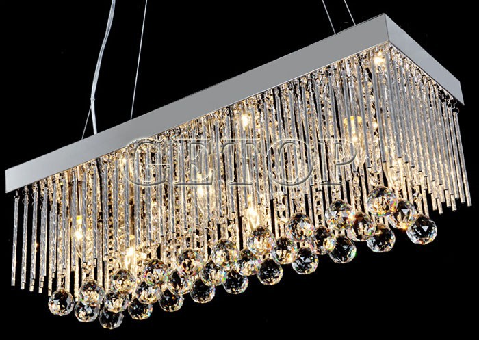 best price crystal chandeliers restaurant pendant lamp rectangle k9 crystal ceiling lamp fixture modern led lighting