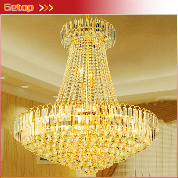 best price d800 x h900mm modern luxury royal empire golden crystal chandeliers duplex stairs led lamp k9 crystal lamp