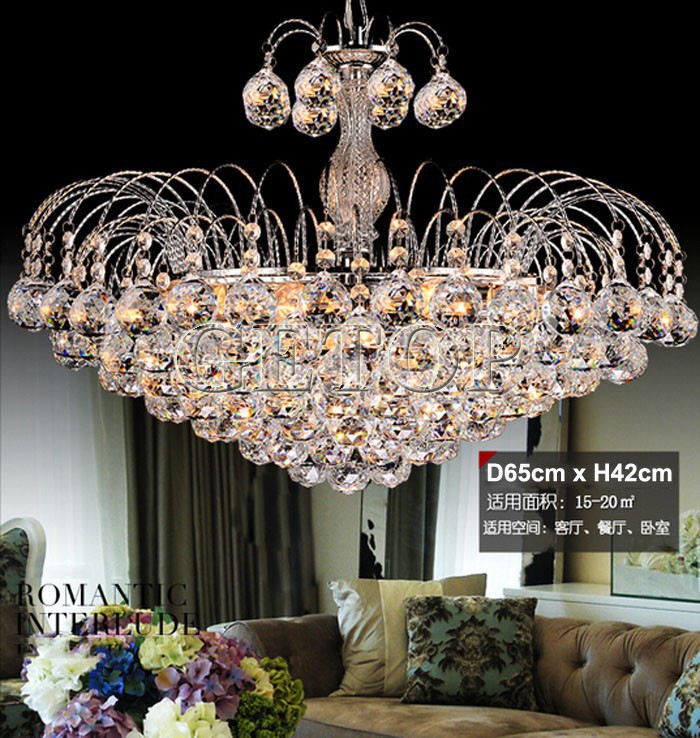 best price luxury crystal chandelier k9 crystal lamp living room bedroom modern restaurant round creative led lamps lighting