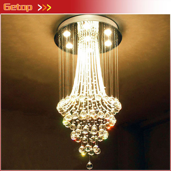 best price luxury el restaurant k9 crystal chandelier penthouse duplex stairs crystal lamp living room lights villa led