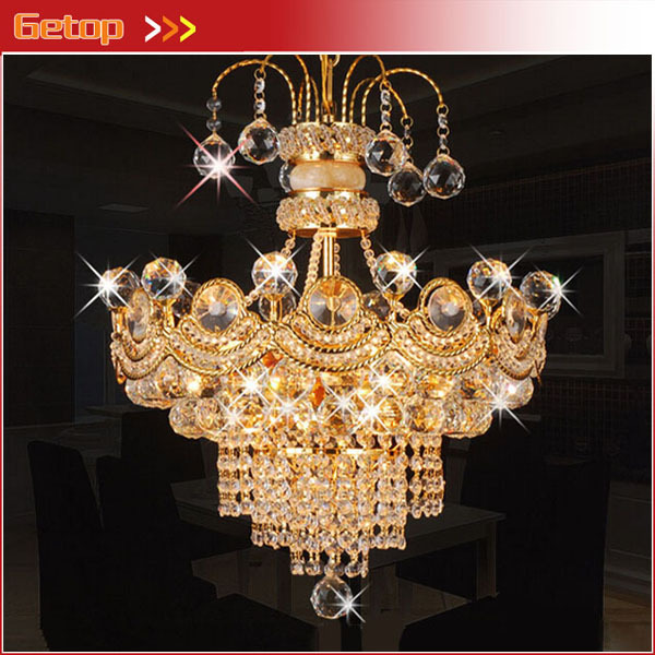 best price luxury k9 crystal chandelier modern led crystal lamp living room fashion gold/silver crystal lighting decoration