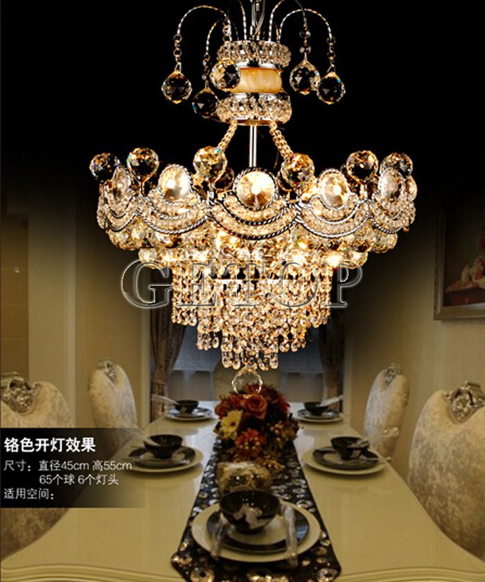 best price luxury k9 crystal chandelier modern led crystal lamp living room fashion gold/silver crystal lighting decoration