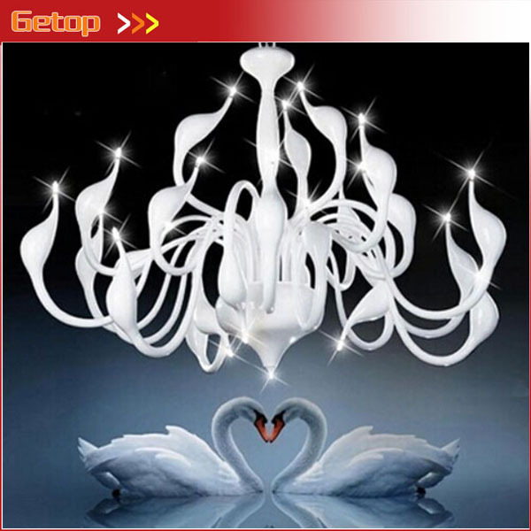 best price modern chandelier large white swan chandelier lamp black light fixture pendant chandelier light