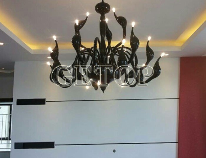 best price modern chandelier large white swan chandelier lamp black light fixture pendant chandelier light