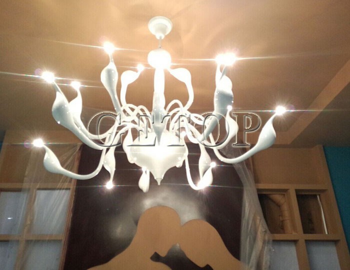 best price modern chandelier large white swan chandelier lamp black light fixture pendant chandelier light