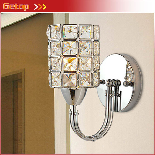 best price modern crystal wall lamps e14 led crystal wall light bedside lamps living room bedroom corridor lights home lightings