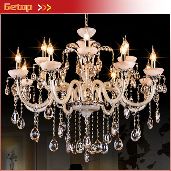 best price modern european luxury crystal chandelier living room lamp bedroom lamp restaurant lights led lighting fixture