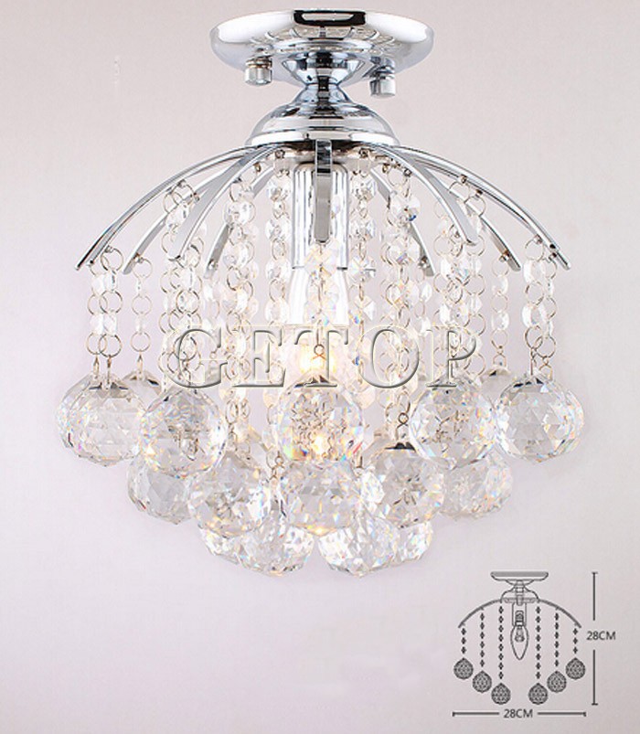 best price modern led crystal chandeliers restaurant aisle entrance hall corridor led crystal lamps lighting fixture d28xh28cm