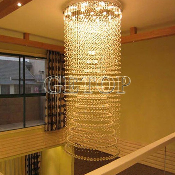 best price modern luxury k9 crystal chandeliers villa penthouse living room staircase crystal lamp project lights el clubs