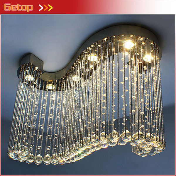 best price modern minimalist personalized restaurant led crystal lamp parlor lamp hall el crystal ceiling light