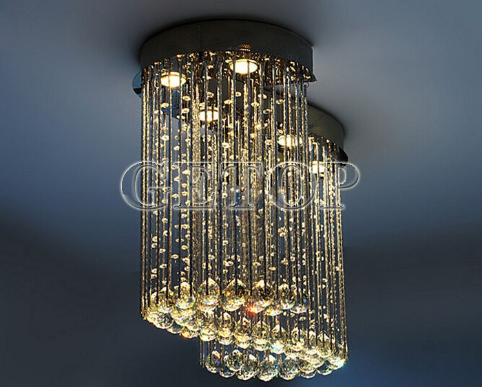 best price modern minimalist personalized restaurant led crystal lamp parlor lamp hall el crystal ceiling light