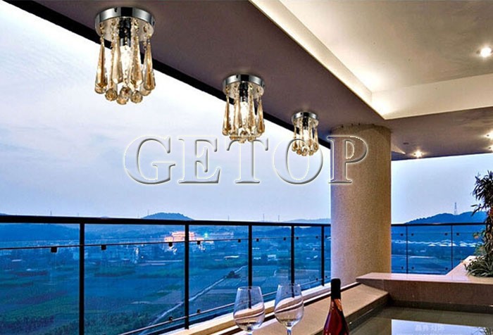 best price modern round led crystal ceiling lights living room balcony entrance hallway aisle lights crystal light d15cm x h23cm