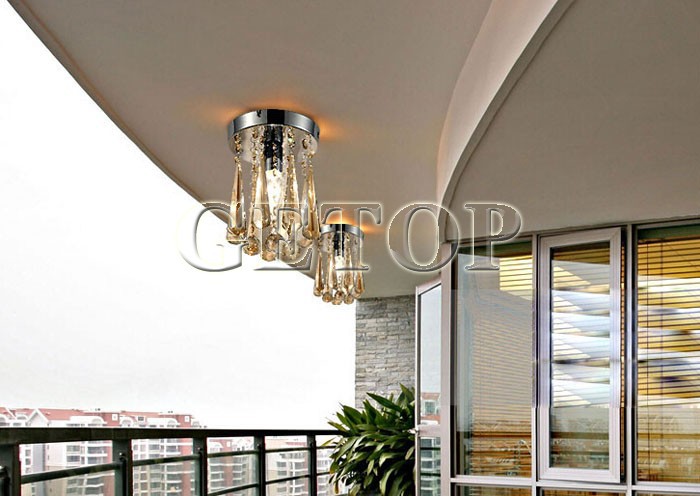 best price modern round led crystal ceiling lights living room balcony entrance hallway aisle lights crystal light d15cm x h23cm