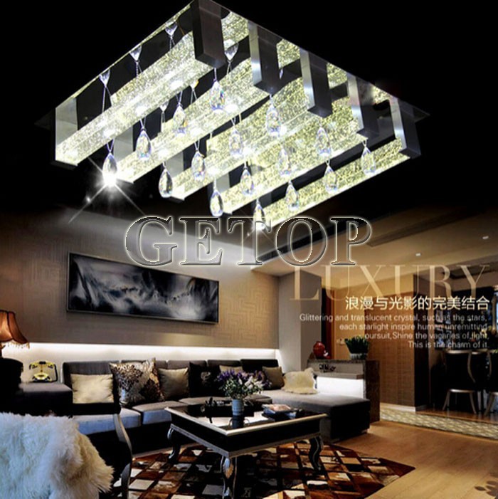 best price modern simplicity led k9 crystal lights bubble crystal column lamp living room crystal ceiling lights bedroom lamp