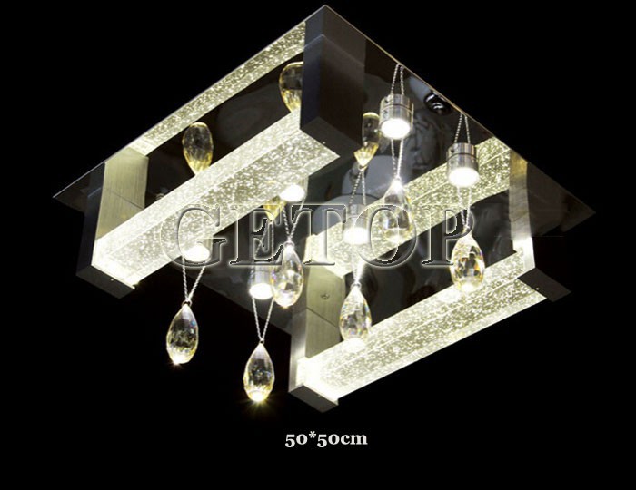 best price modern simplicity led k9 crystal lights bubble crystal column lamp living room crystal ceiling lights bedroom lamp