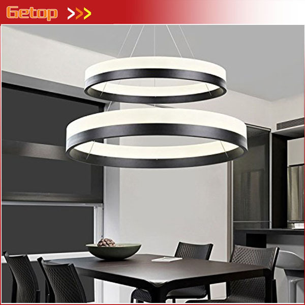 best price modern two rings (11.8 - 19.7 inches) ceiling light fixture led lighting circular acrylic lights