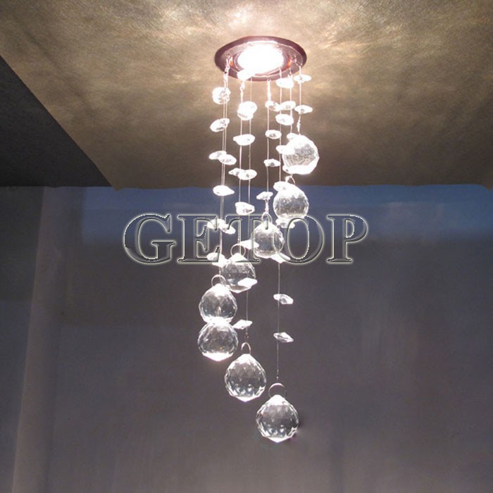 best price new arrival 3w led crystal chandelier modern crystal lamps aisle hallway lights dia85mm x h300mm