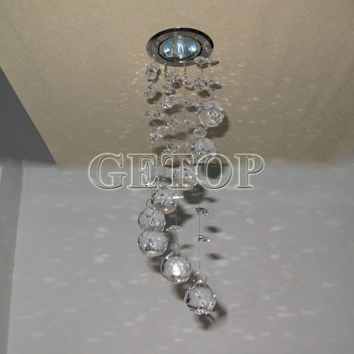 best price new arrival 3w led crystal chandelier modern crystal lamps aisle hallway lights dia85mm x h300mm